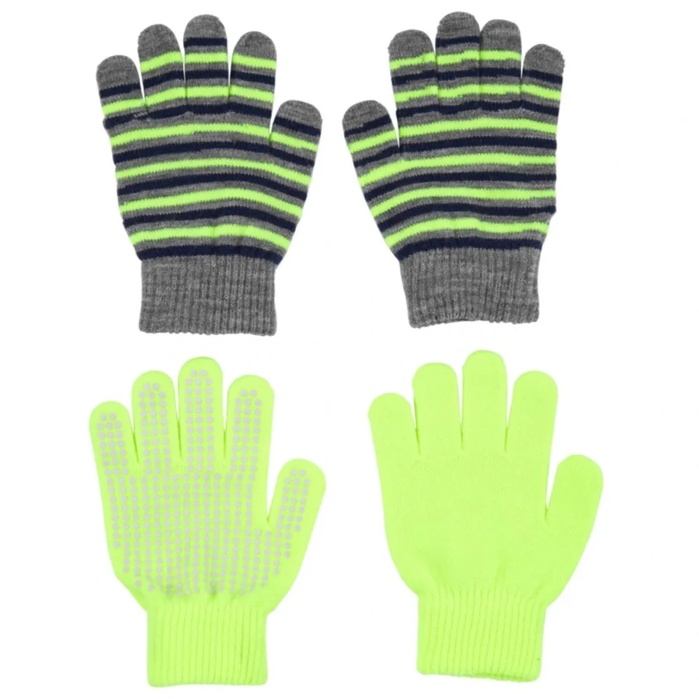 Carter’s Boys Neon Stripe Gripper Gloves